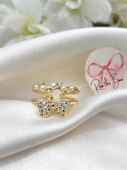Butterfly bow Ring