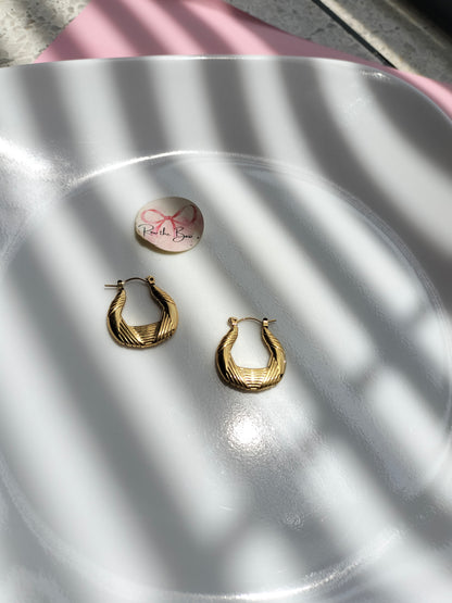 Drippy Metallic Hoop