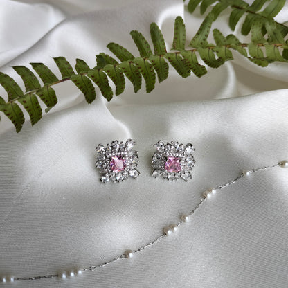 Pink Zircon Earring