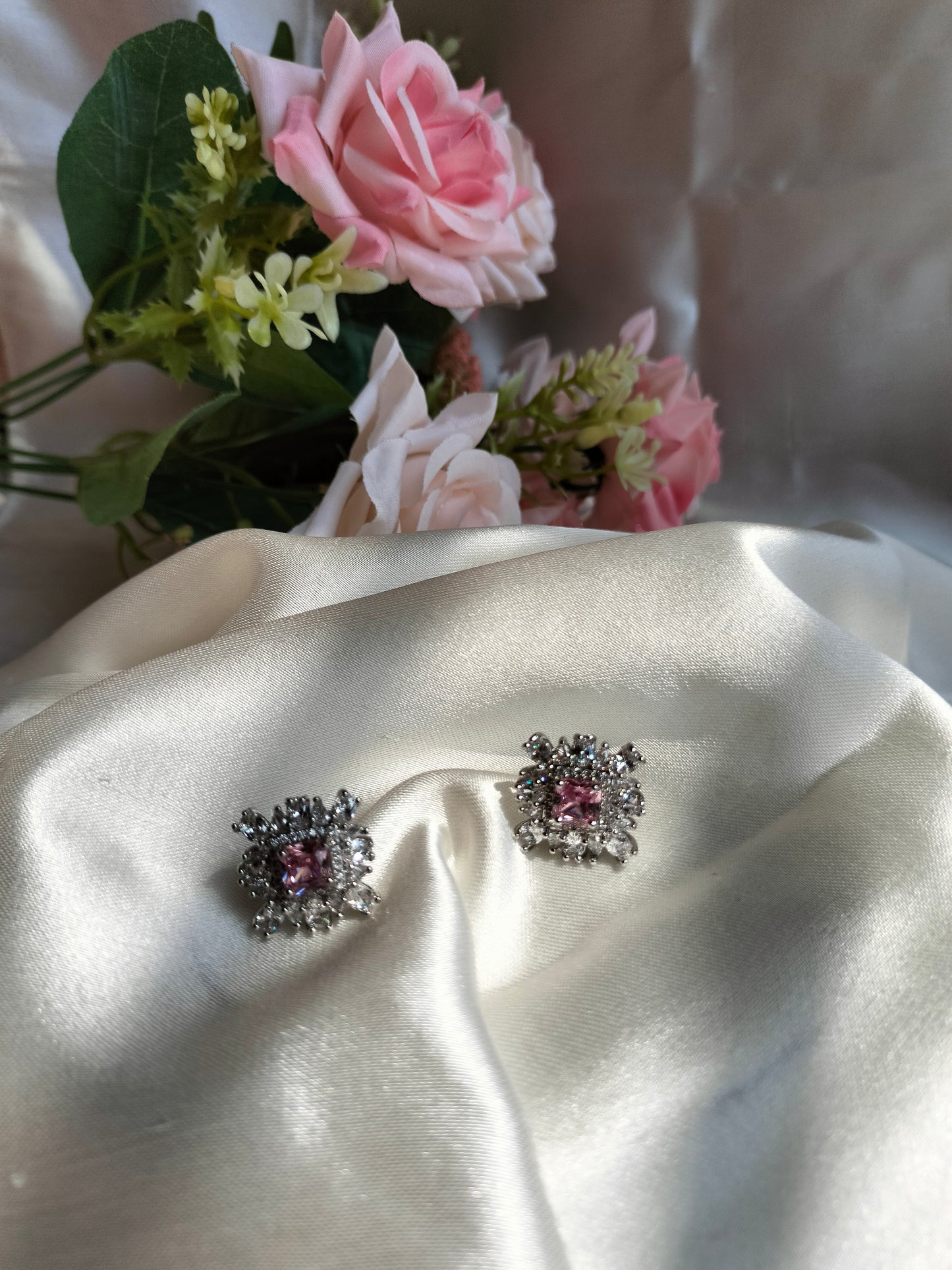 Pink Zircon Earring