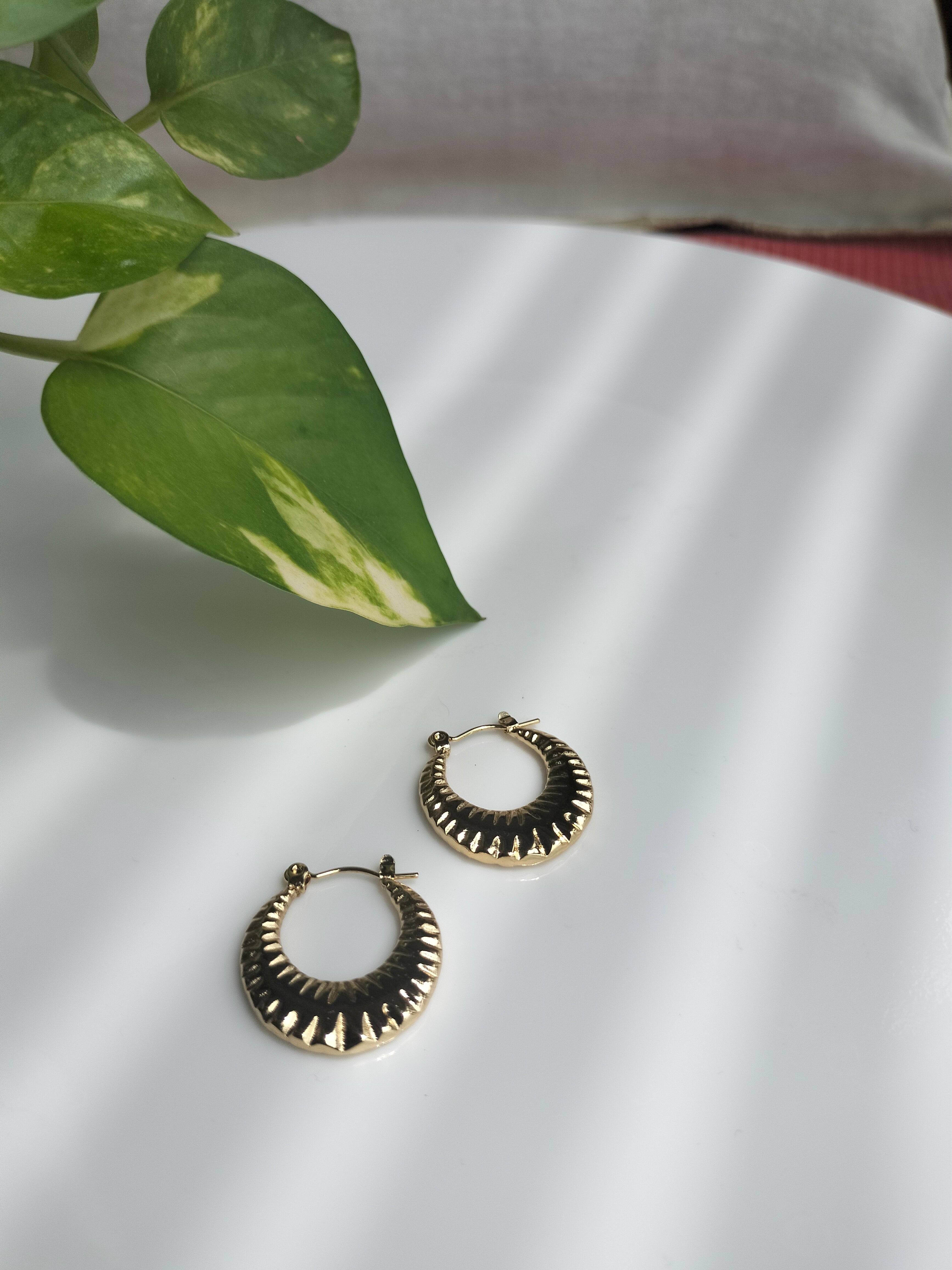 Metallic Snail Hoop