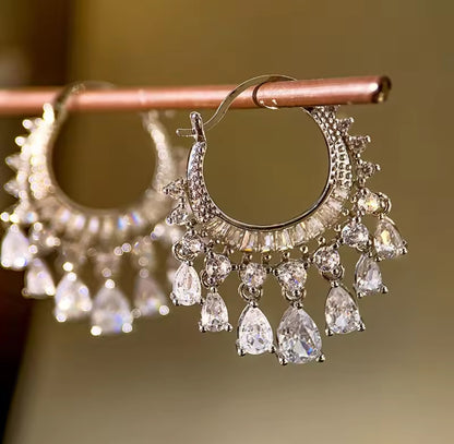 Silver Shine Jhumka