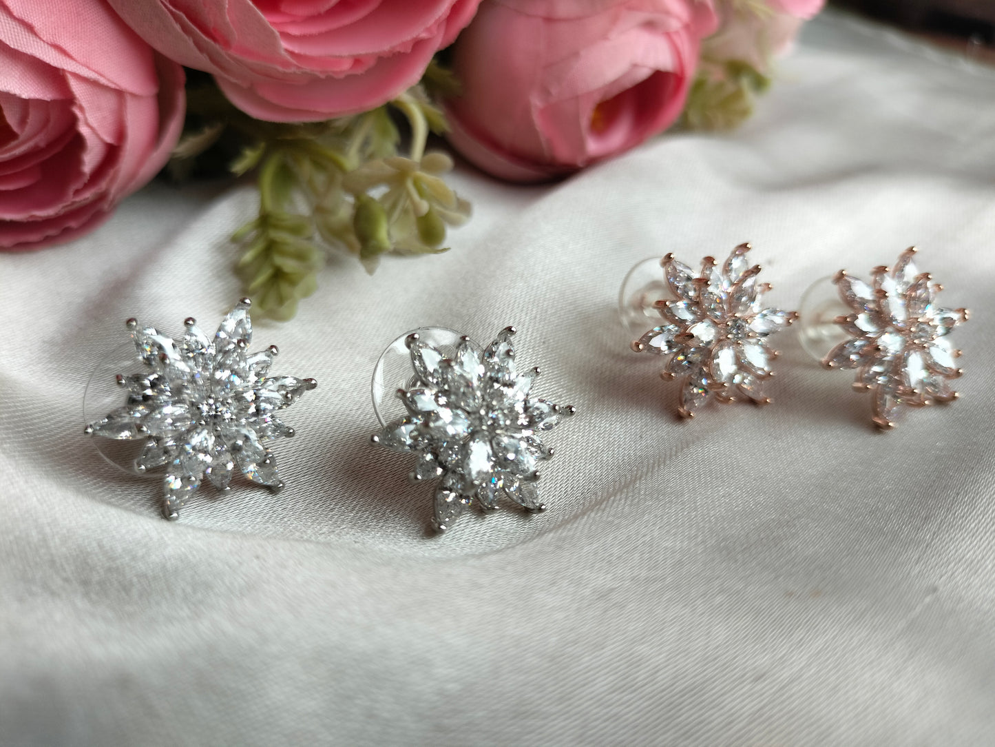 Snowflake Floral Rose Gold