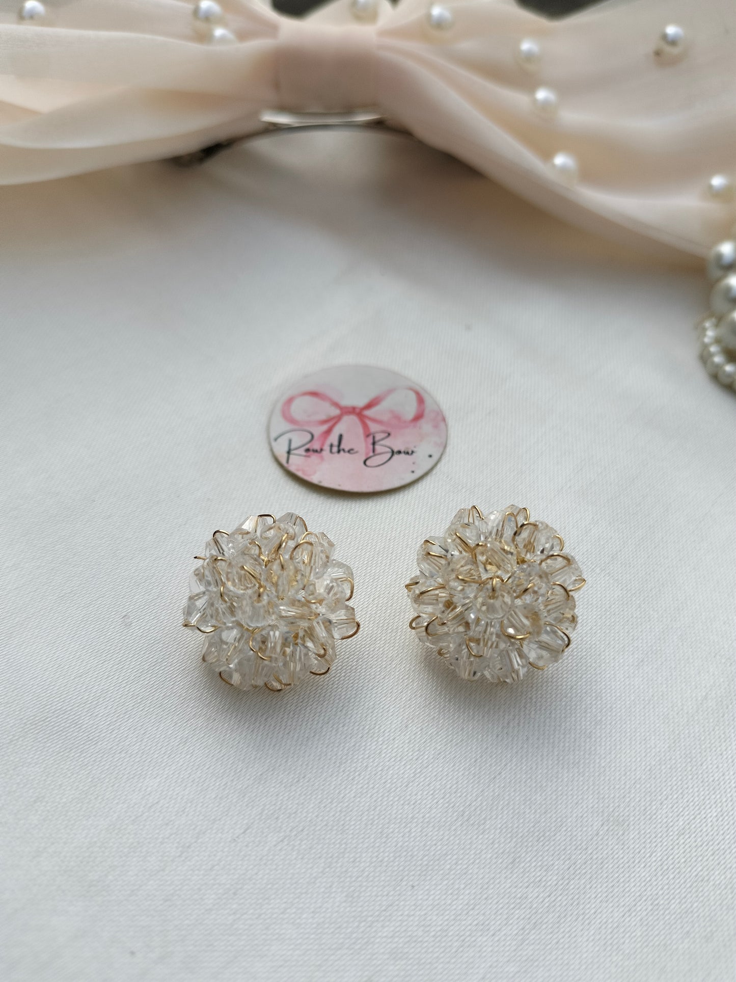Dandelion flower earring