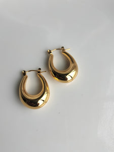 Metallic Chunky hoop