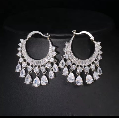 Silver Shine Jhumka