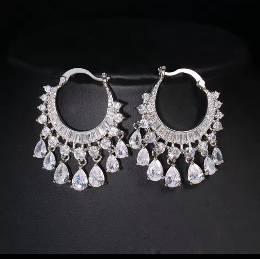 Silver Shine Jhumka