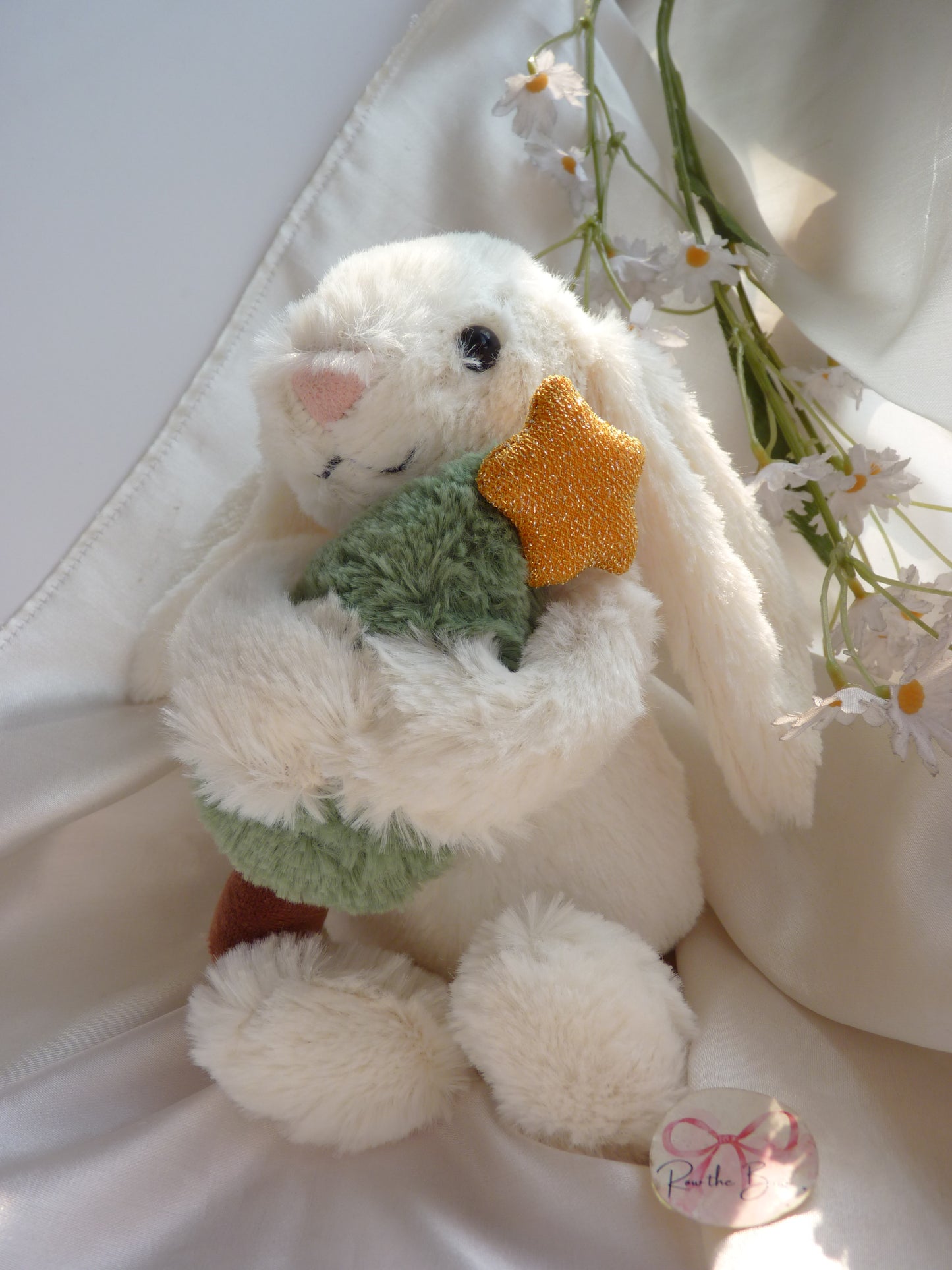 White Bunny Key Ring