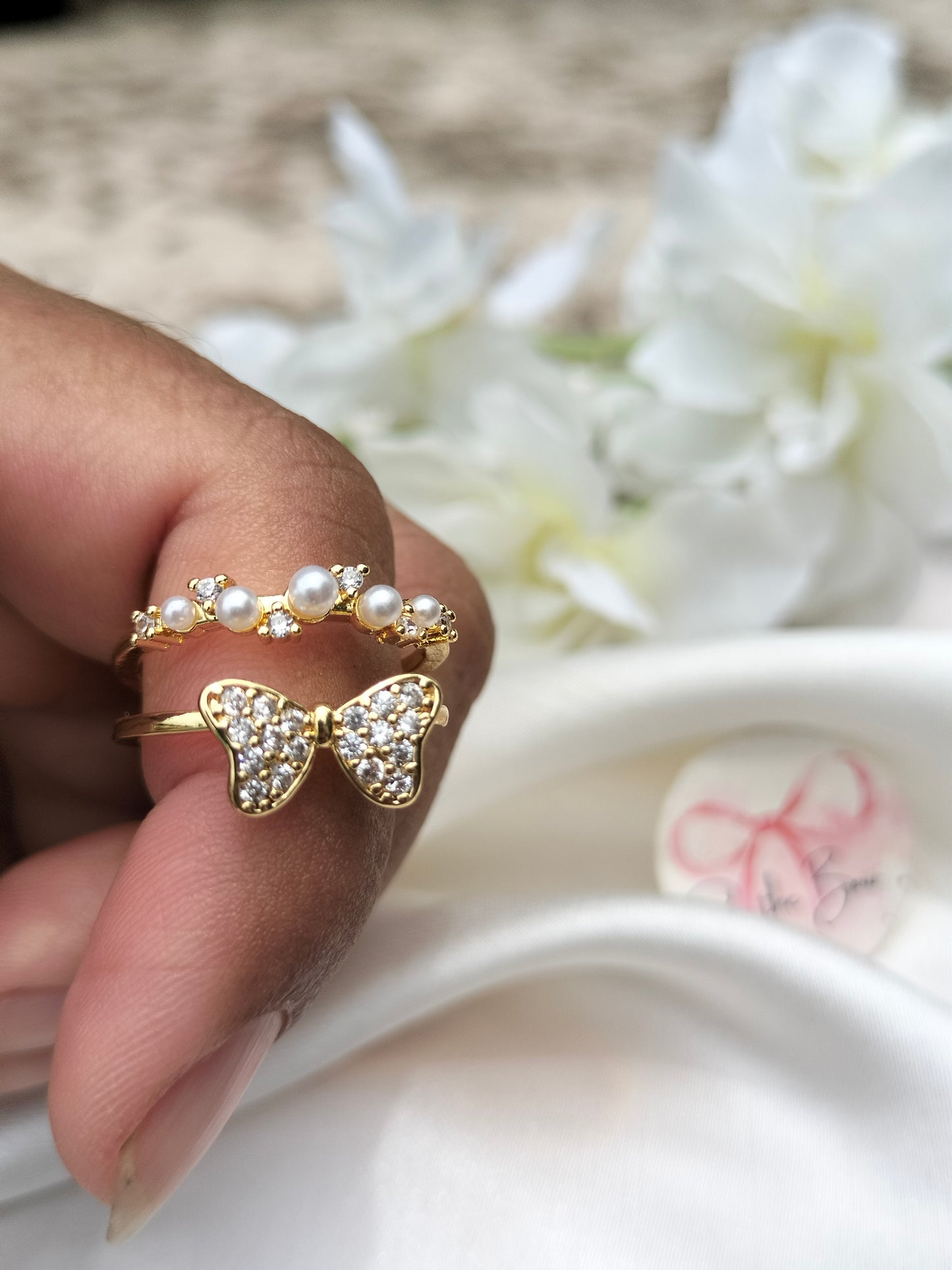 Butterfly bow Ring