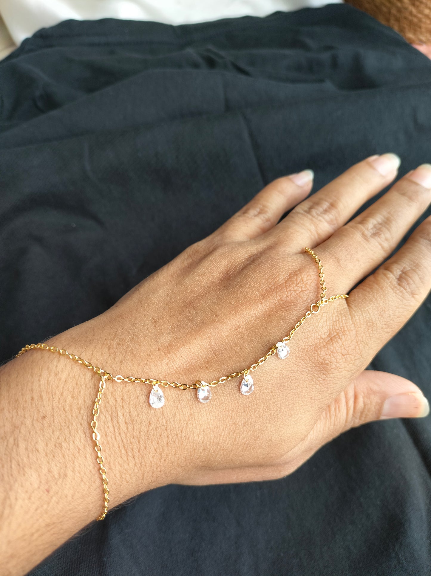 Aliban drop Ring Chain Bracelet-06