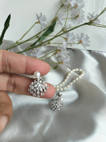 Pearl Zircon Nest Silver