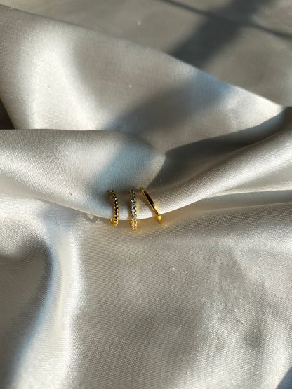 Spiral golden Ear Cuff Set