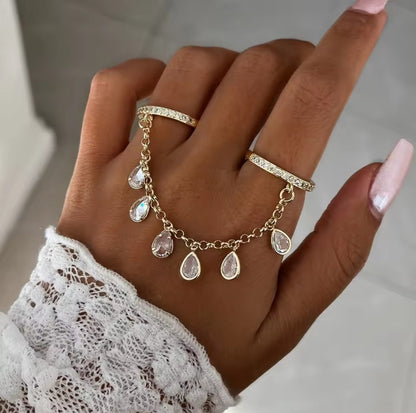 Double Finger Layer Ring