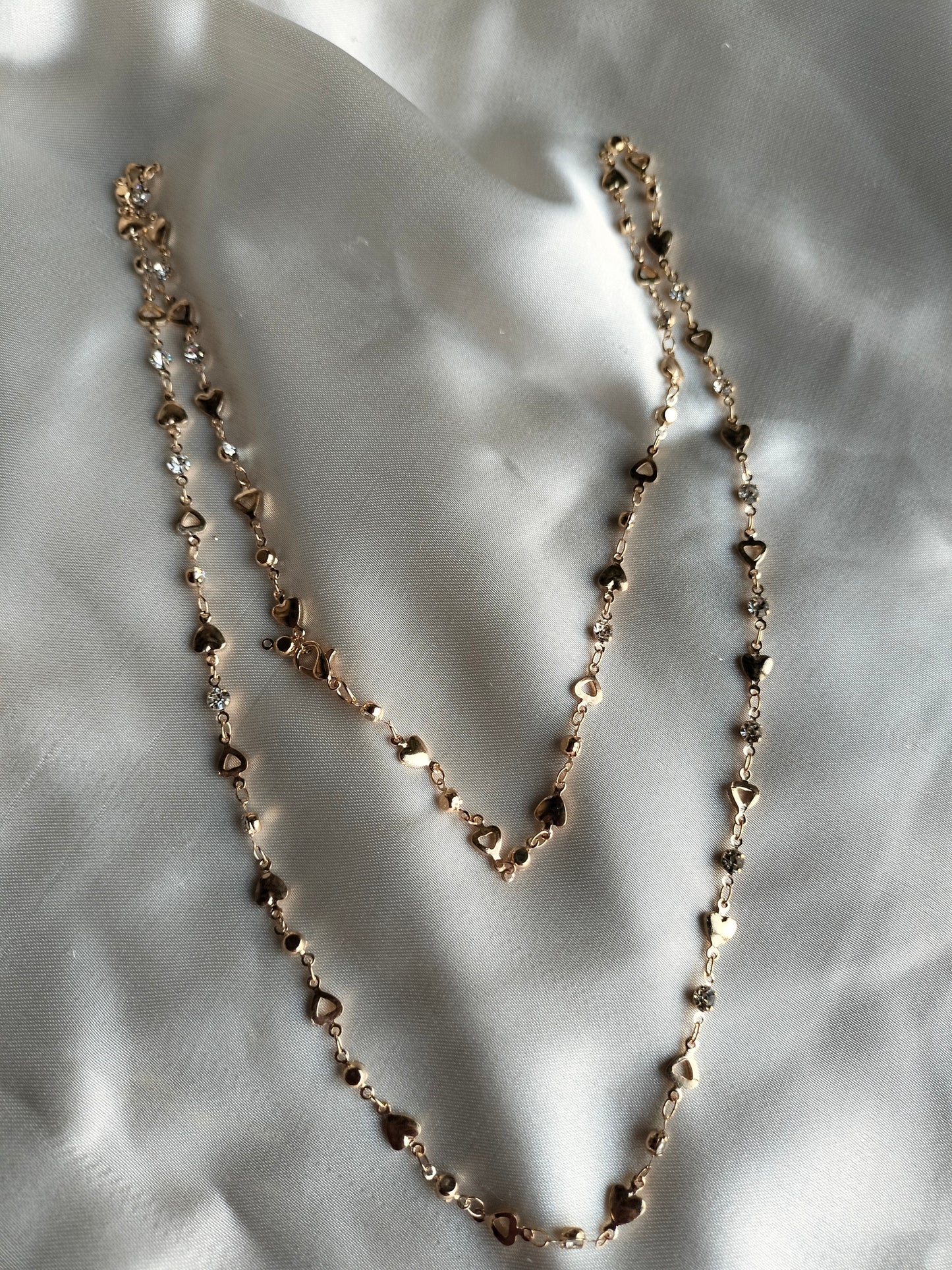 Long metallic chain Neckpiece