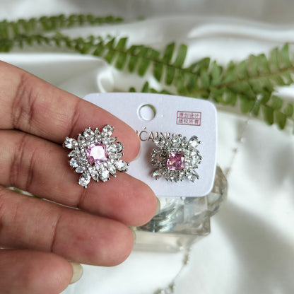 Pink Zircon Earring