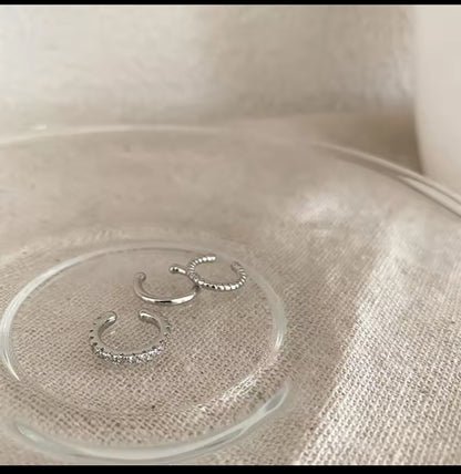 Spiral golden Ear Cuff Set