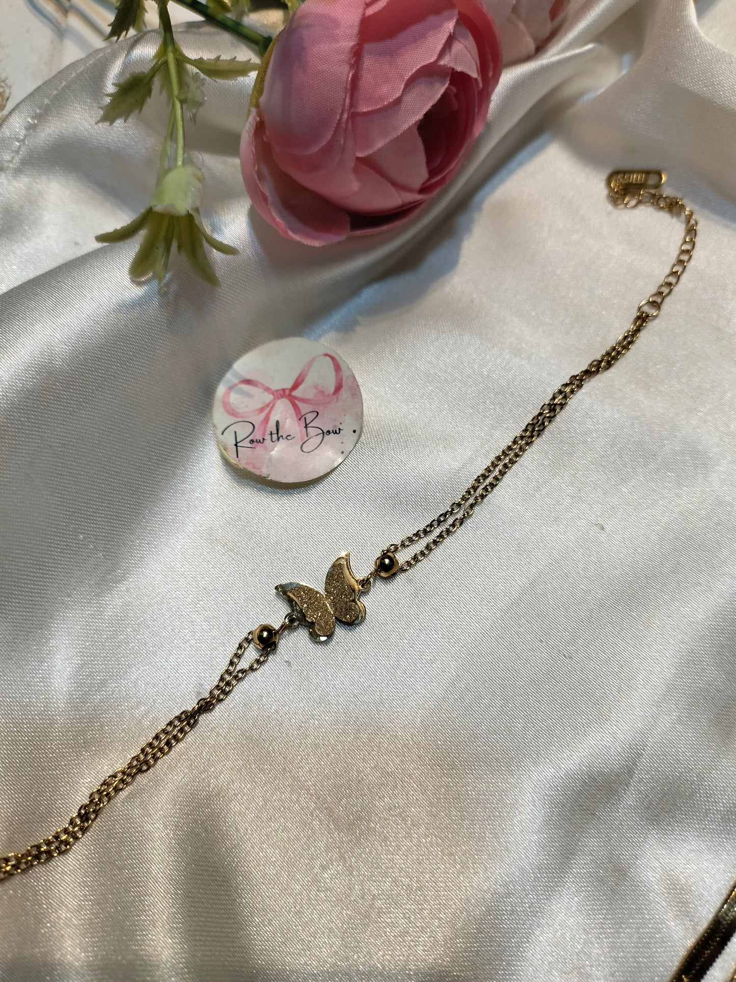 Butterfly layer chain bracelet