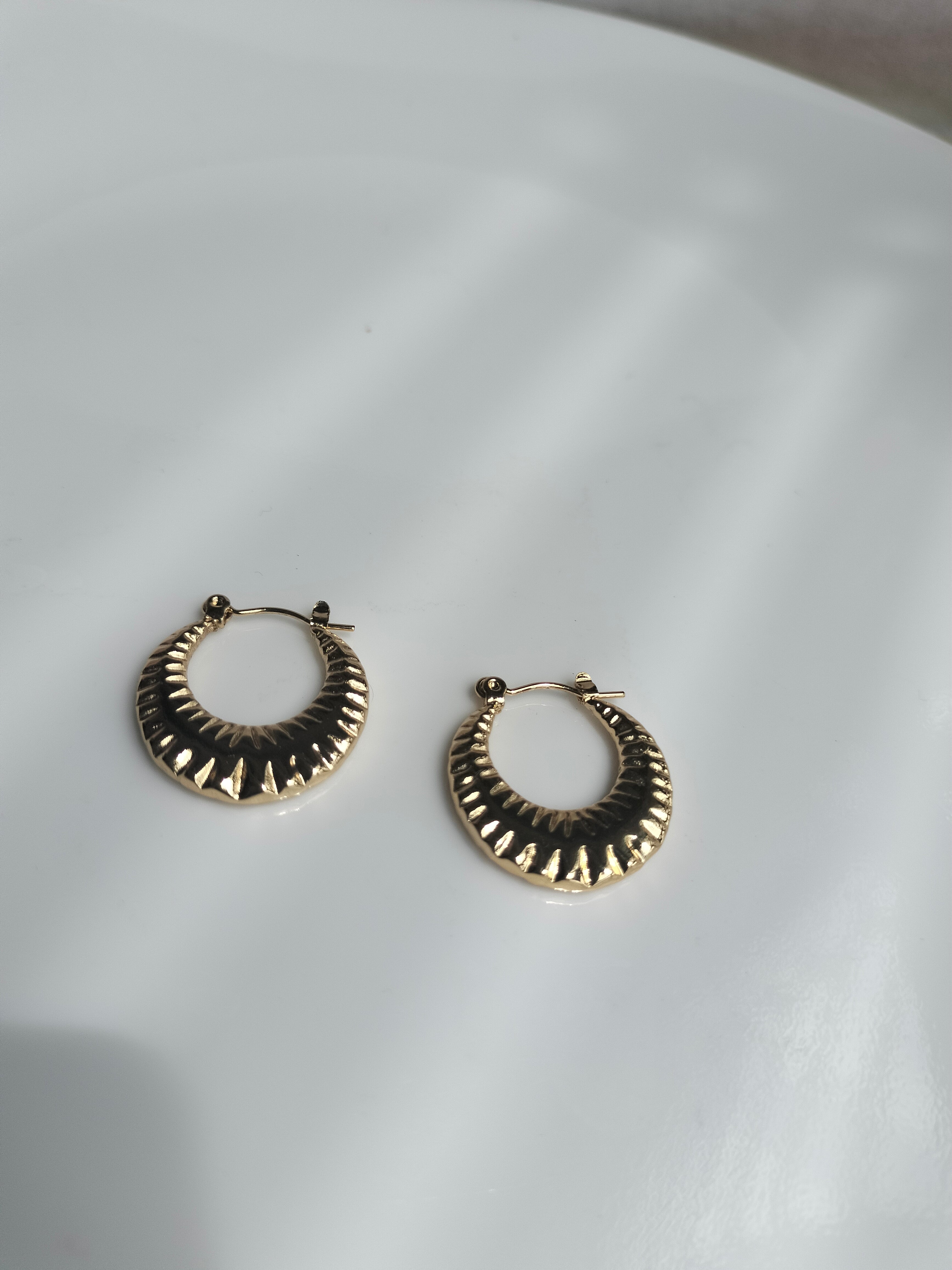 Metallic Snail Hoop
