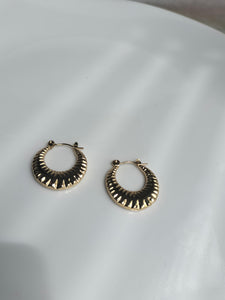 Metallic Snail Hoop