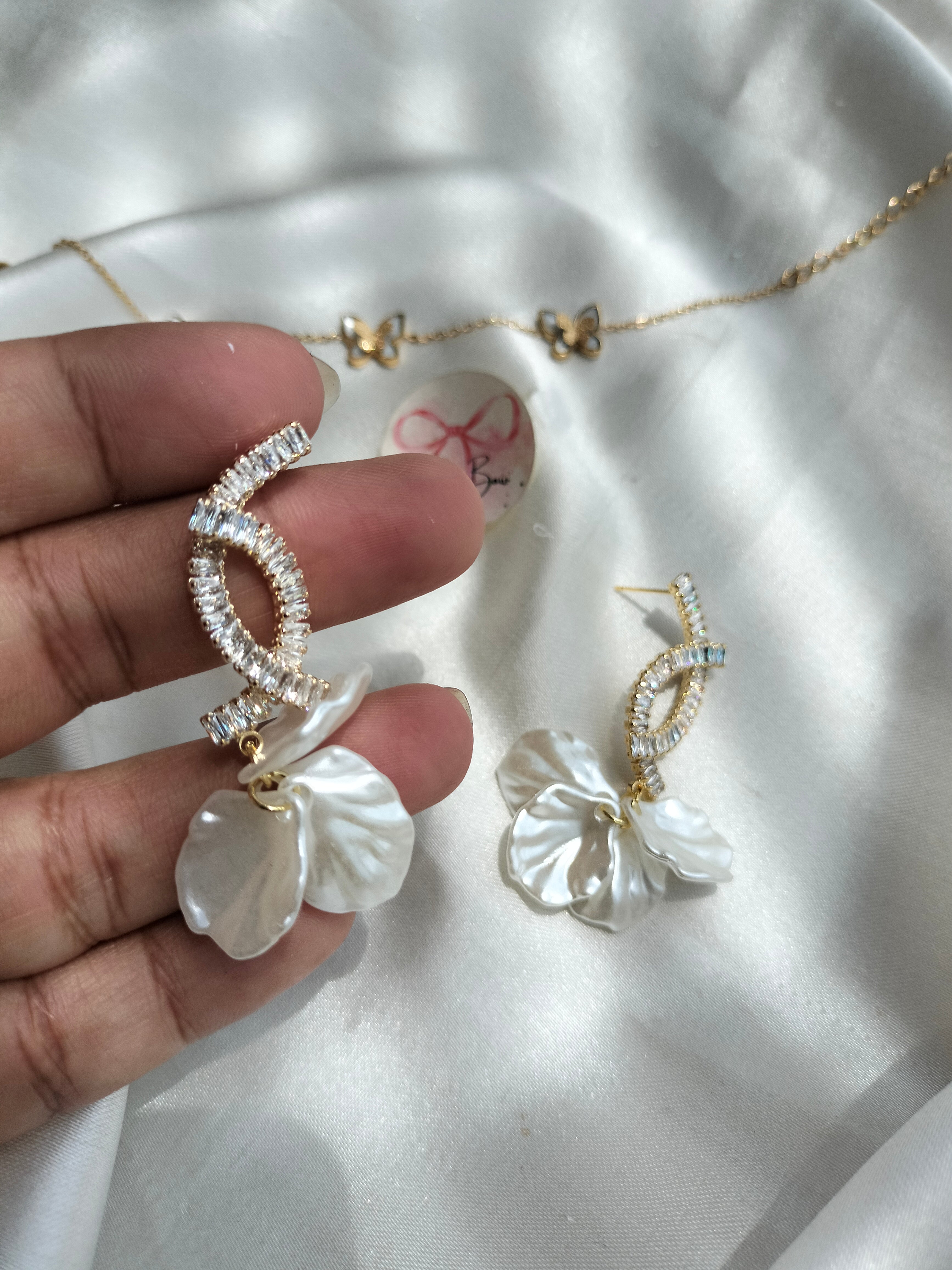 Leaf Stone Earring