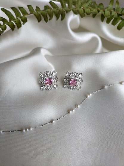 Pink Zircon Earring