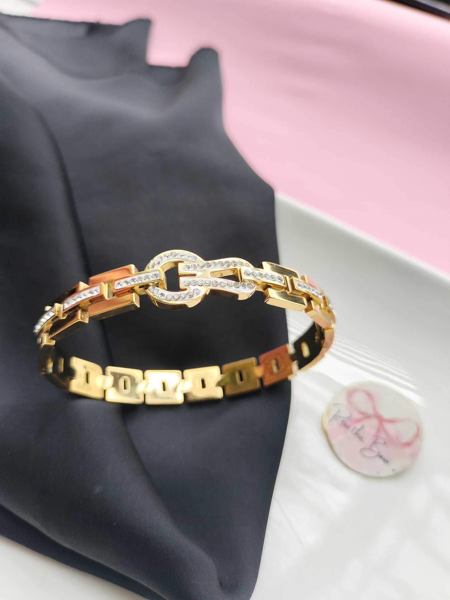 Knotted 01 stainless steel bracelet