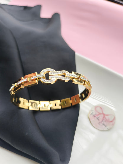 Knotted 01 stainless steel bracelet