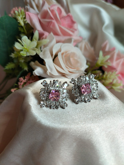 Pink Zircon Earring