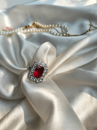 Ruby Zircon Finger Ring