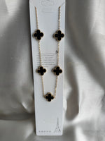 Load image into Gallery viewer, Clovar black long necklace
