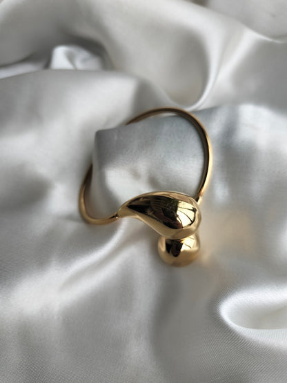 Drop bracelet golden