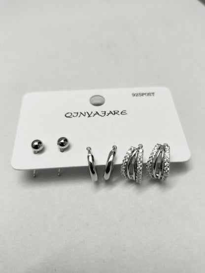 Ball Stud Set Silver