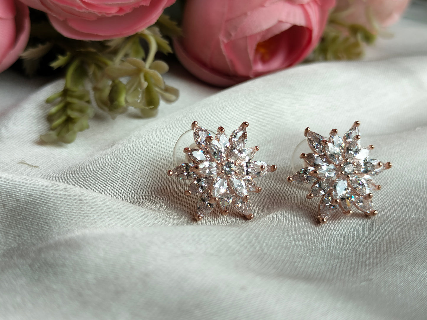 Snowflake Floral Rose Gold