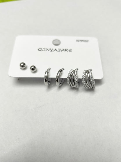 Ball Stud Set Silver