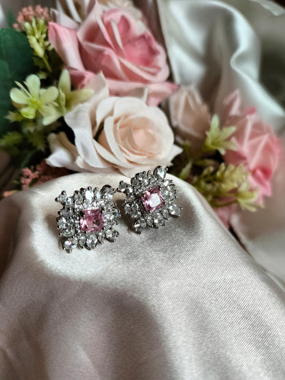 Pink Zircon Earring