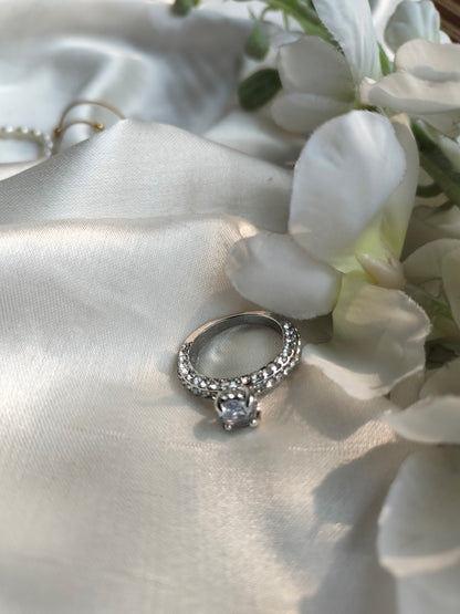 Crown Finger Ring Silver