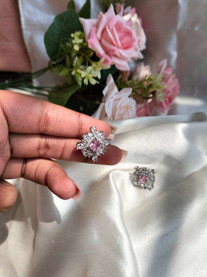Pink Zircon Earring