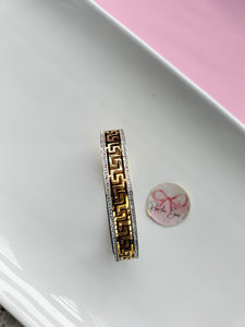 S cross bangle bracelet