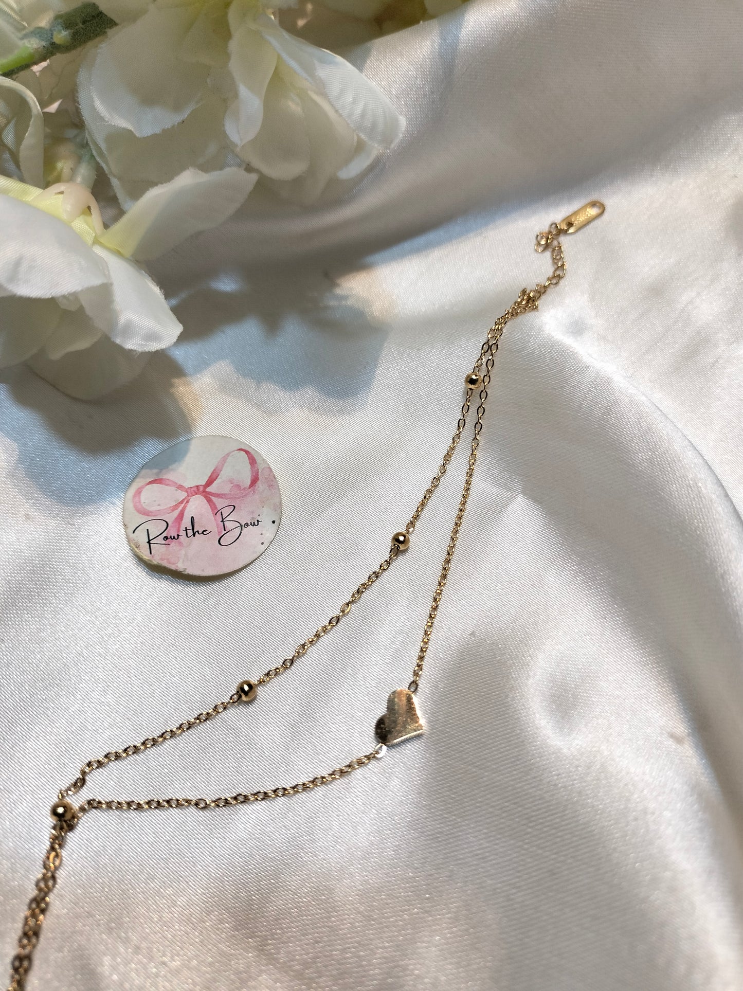 Heart layer Chain Bracelet