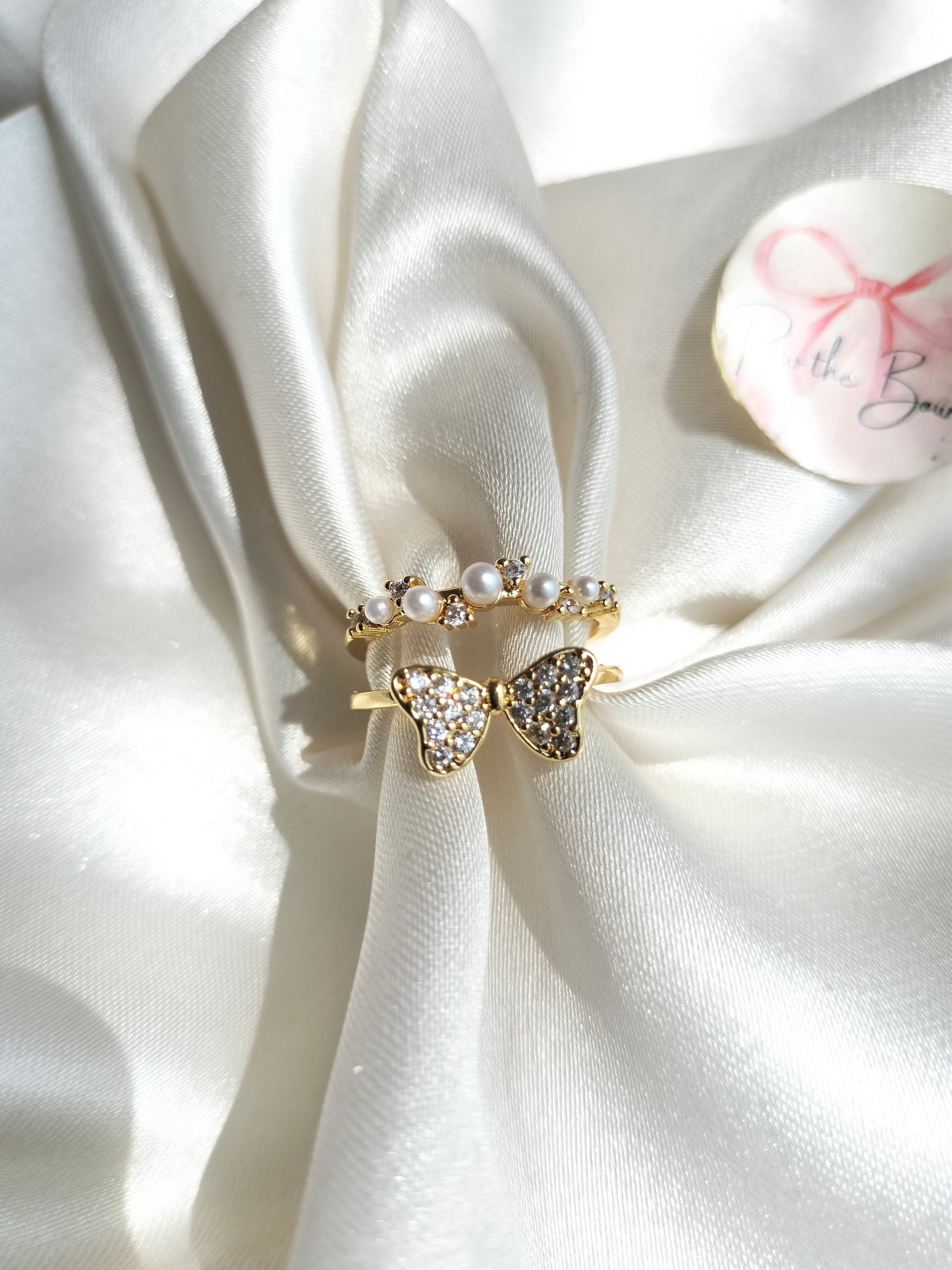 Butterfly bow Ring