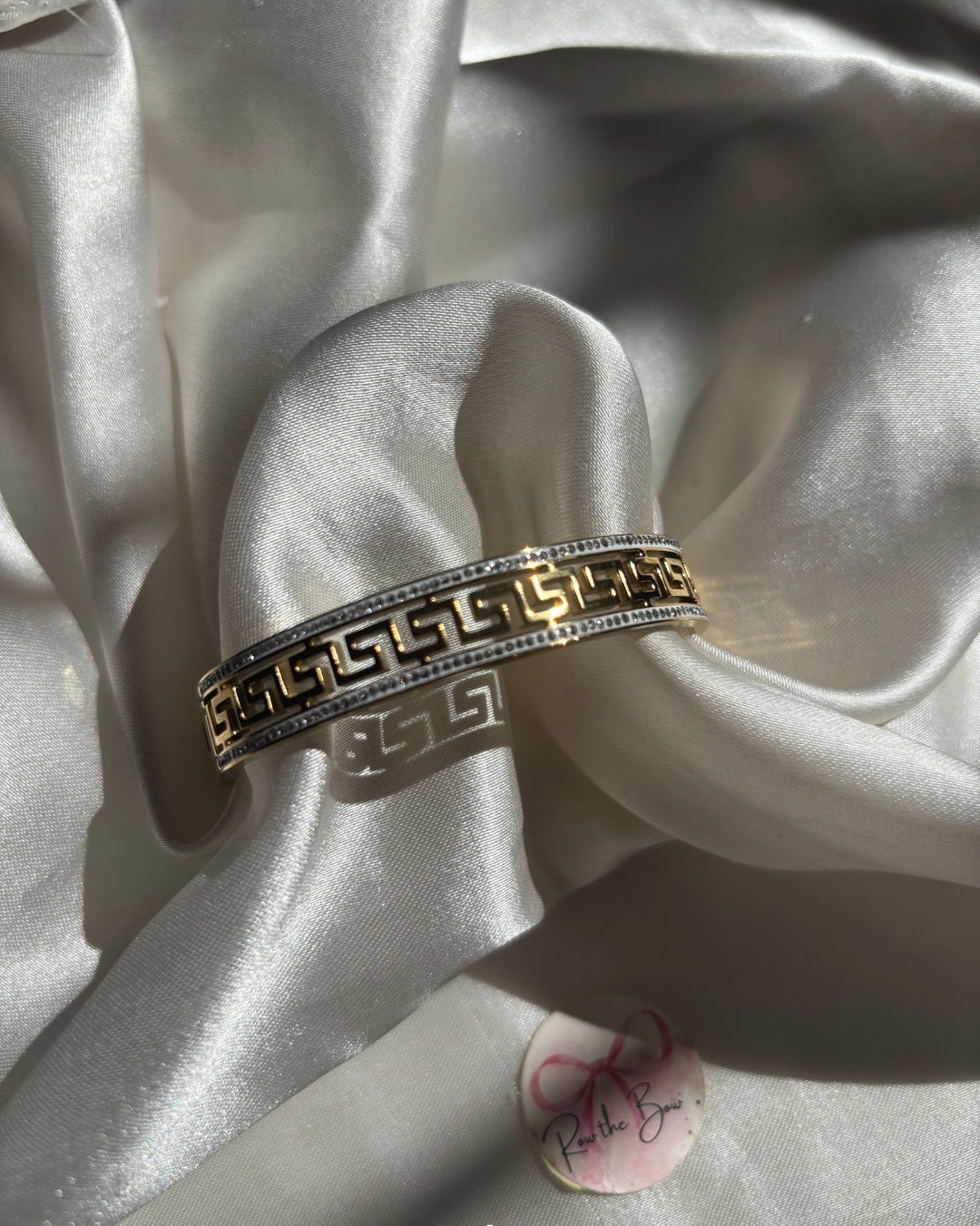 S cross bangle bracelet