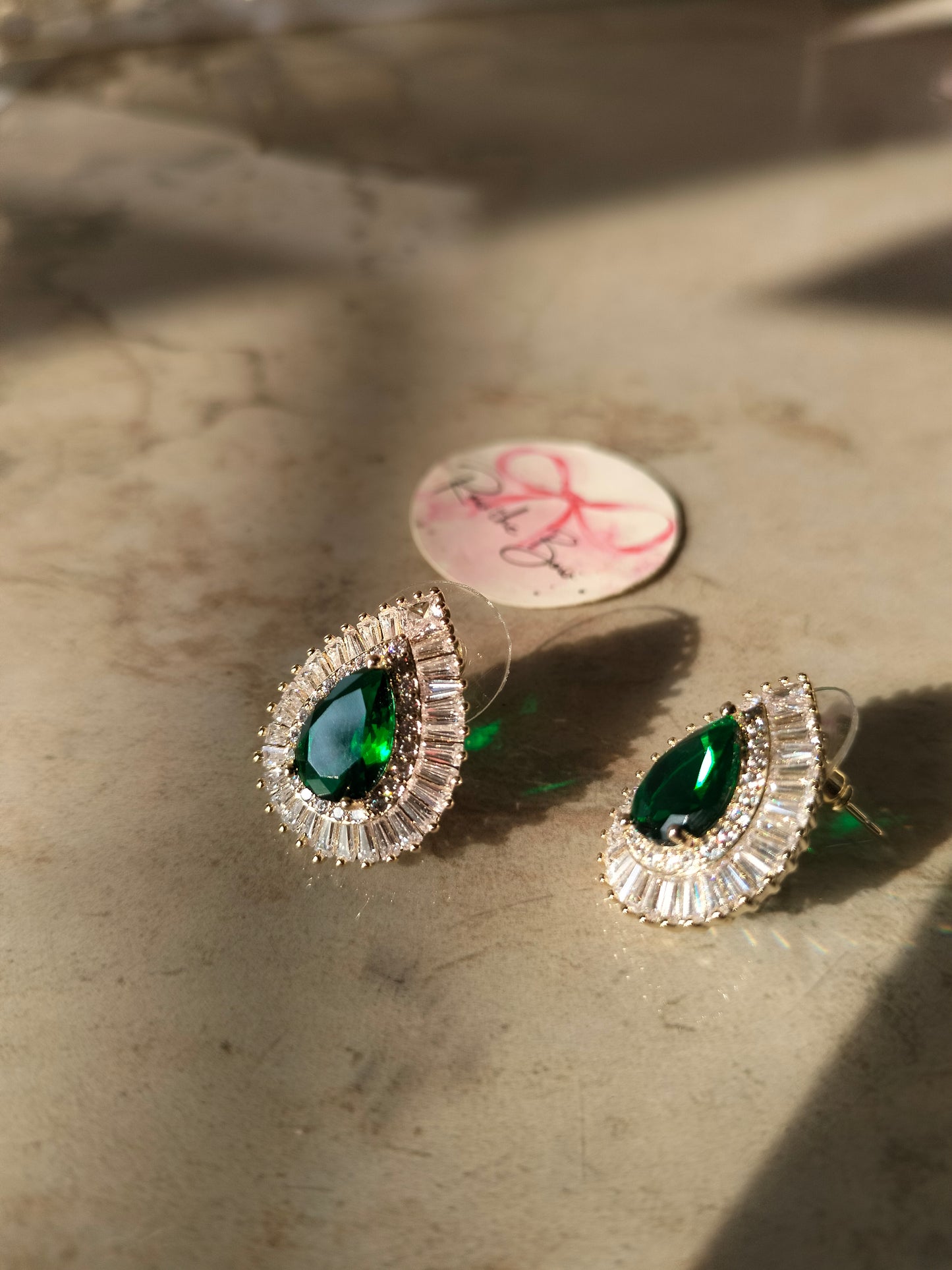 Green Crystal earring