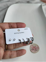 Load image into Gallery viewer, Classic Silver Stud Set
