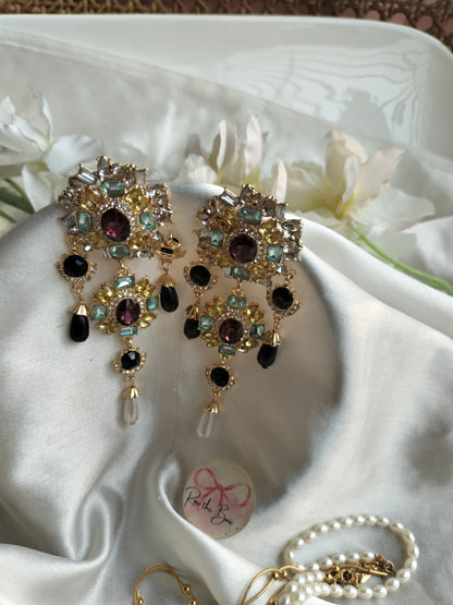 Multi Black Jhumka
