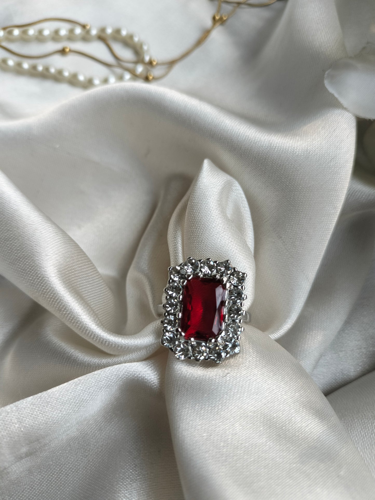 Ruby Zircon Finger Ring