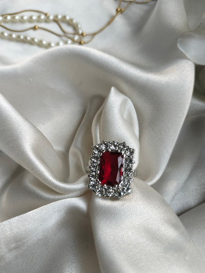 Ruby Zircon Finger Ring