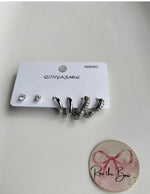Load image into Gallery viewer, Classic Silver Stud Set
