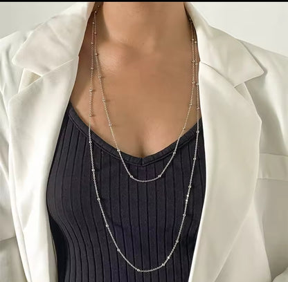 Long Layer stainless Necklace