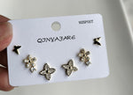 Load image into Gallery viewer, Butterfly Leaf Stud Set
