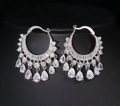 Silver Shine Jhumka